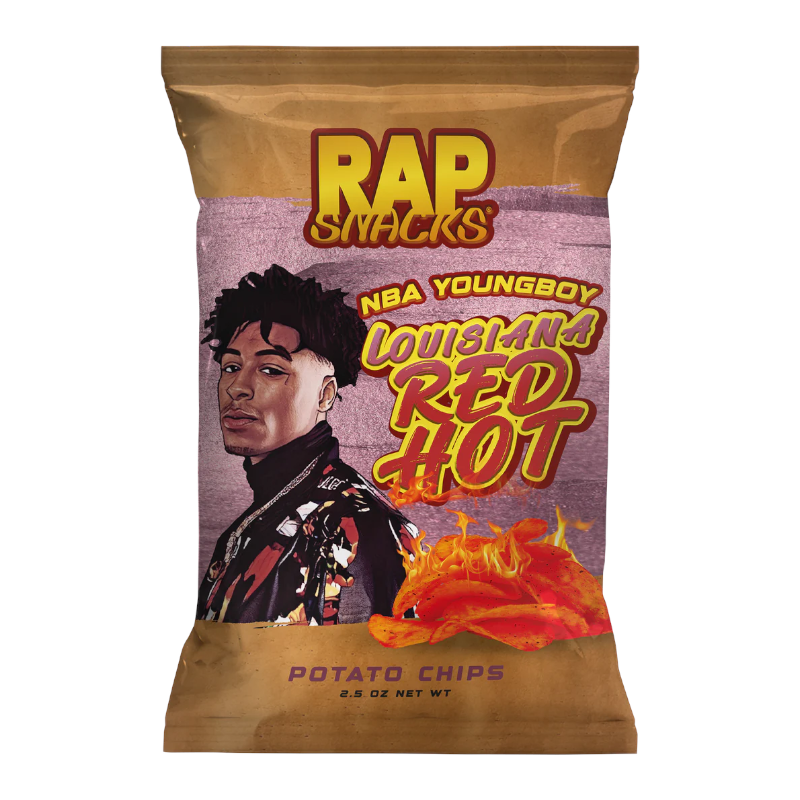 Rap Snacks NBA YoungBoy Louisiana Red Hot 71g - Out of Date